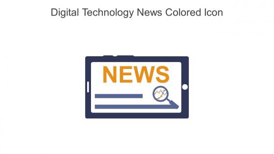 Digital Technology News Colored Icon In Powerpoint Pptx Png And Editable Eps Format