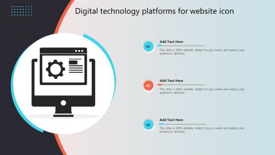 Digital Technology Platforms For Website Icon