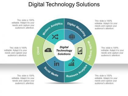 Digital technology solutions ppt design templates