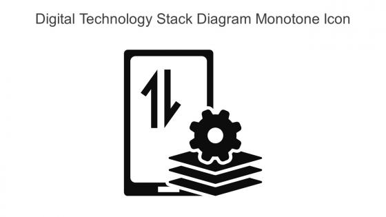 Digital Technology Stack Diagram Monotone Icon In Powerpoint Pptx Png And Editable Eps Format