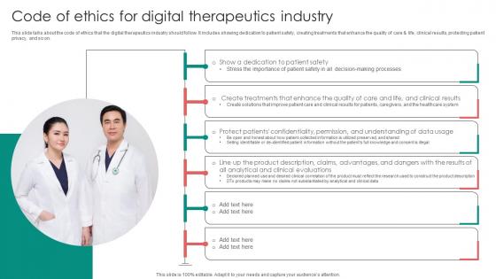 Digital Therapeutics Functions Code Of Ethics For Digital Therapeutics Industry
