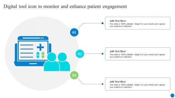 Digital Tool Icon To Monitor And Enhance Patient Engagement