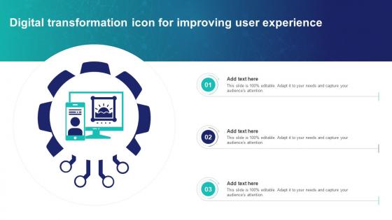 Digital Transformation Icon For Improving User Experience