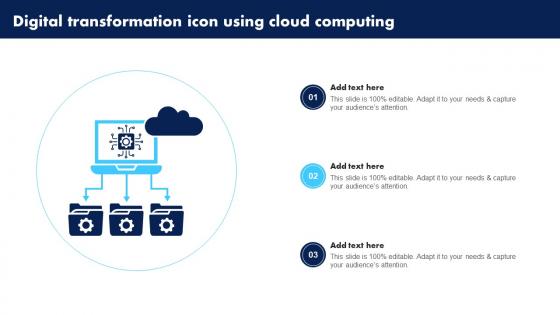 Digital Transformation Icon Using Cloud Computing