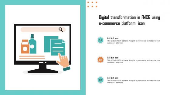 Digital Transformation In FMCG Using E Commerce Platform Icon