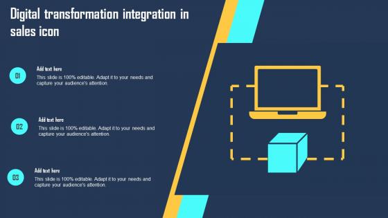 Digital Transformation Integration In Sales Icon