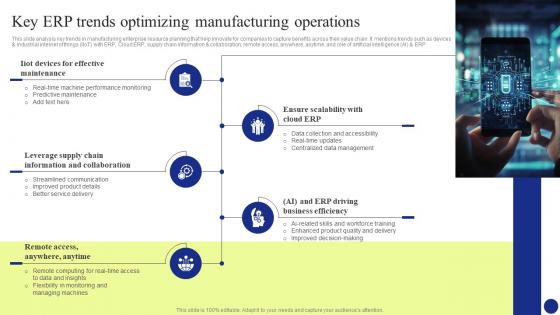 Digital Transformation Key Erp Trends Optimizing Manufacturing Operations DT SS