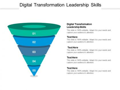 Digital transformation leadership skills ppt powerpoint professional cpb