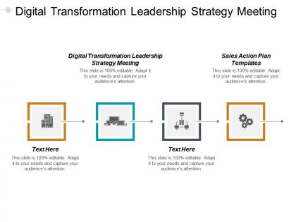 Digital transformation leadership strategy meeting sales action plan templates cpb