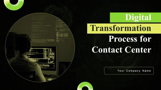 Digital Transformation Process For Contact Center Powerpoint Presentation Slides