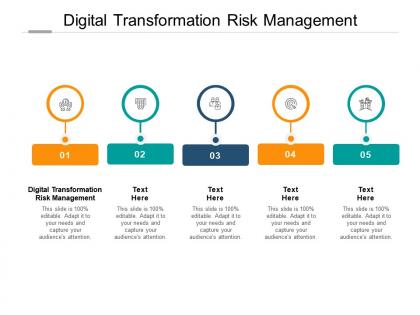 Digital transformation risk management ppt powerpoint presentation outline cpb