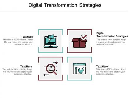 Digital transformation strategies ppt powerpoint presentation file objects cpb
