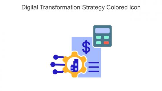 Digital Transformation Strategy Colored Icon In Powerpoint Pptx Png And Editable Eps Format