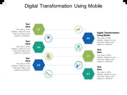 Digital transformation using mobile ppt powerpoint presentation styles visual aids cpb