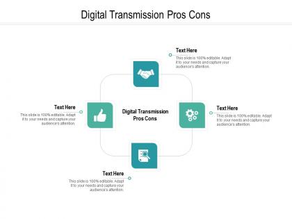 Digital transmission pros cons ppt powerpoint presentation gallery background cpb