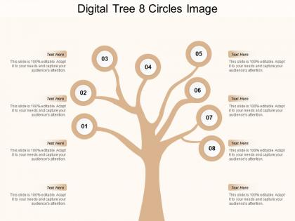 Digital tree 8 circles image