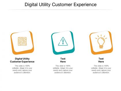 Digital utility customer experience ppt powerpoint presentation ideas pictures cpb