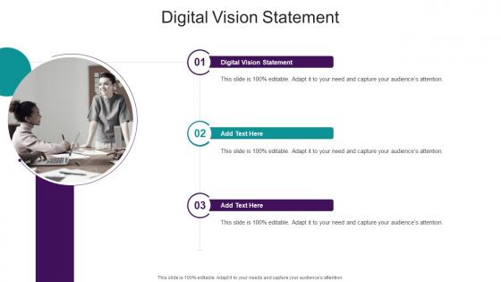 Digital Vision Statement In Powerpoint And Google Slides Cpb
