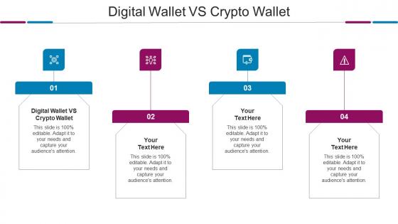 Digital Wallet Vs Crypto Wallet Ppt Powerpoint Presentation Icon Visual Aids Cpb