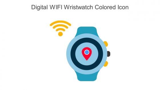 Digital Wifi Wristwatch Colored Icon In Powerpoint Pptx Png And Editable Eps Format