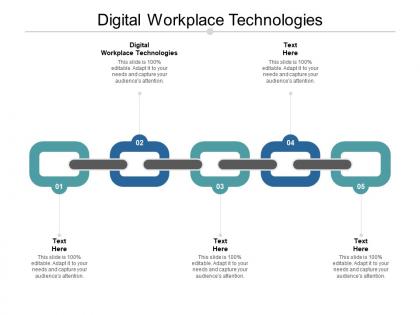 Digital workplace technologies ppt powerpoint presentation templates cpb
