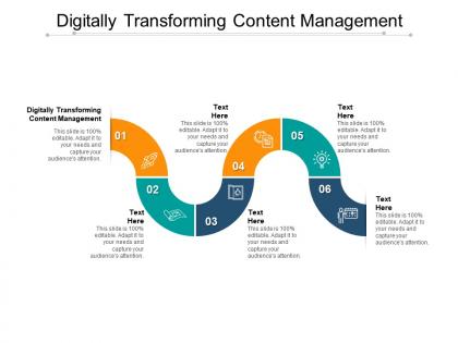 Digitally transforming content management ppt powerpoint presentation icon cpb