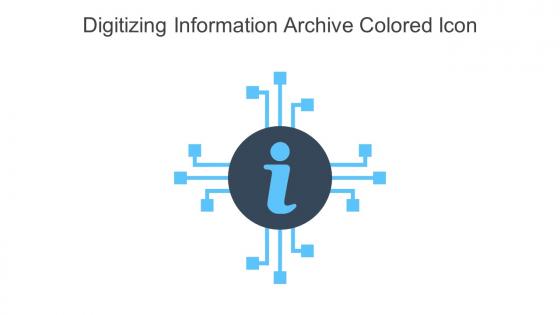 Digitizing Information Archive Colored Icon In Powerpoint Pptx Png And Editable Eps Format