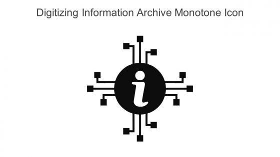 Digitizing Information Archive Monotone Icon In Powerpoint Pptx Png And Editable Eps Format
