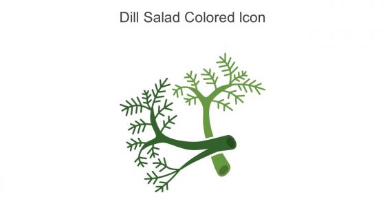 Dill Salad Colored Icon In Powerpoint Pptx Png And Editable Eps Format