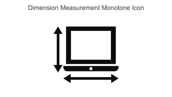 Dimension Measurement Monotone Icon In Powerpoint Pptx Png And Editable Eps Format