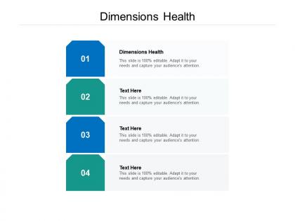 Dimensions health ppt powerpoint presentation layouts gallery cpb