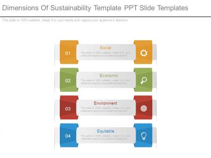 Dimensions of sustainability template ppt slide templates