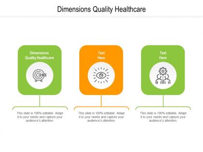 Dimensions quality healthcare ppt powerpoint presentation styles introduction cpb