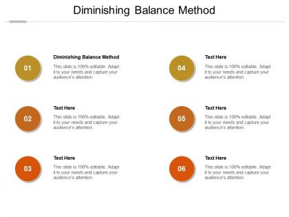 Diminishing balance method ppt powerpoint presentation file brochure cpb
