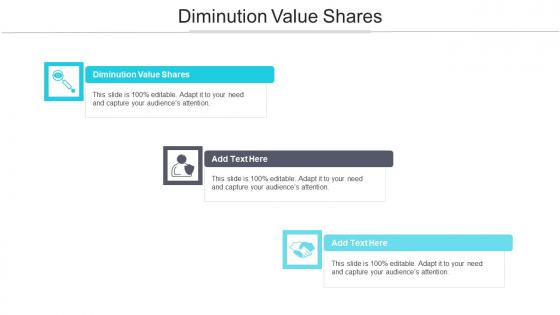 Diminution Value Shares Ppt Powerpoint Presentation Icon Images Cpb