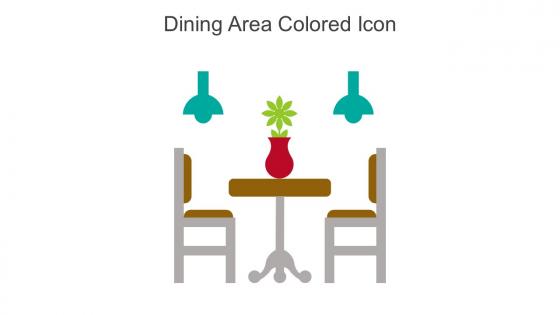 Dining Area Colored Icon In Powerpoint Pptx Png And Editable Eps Format