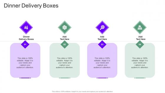 Dinner Delivery Boxes In Powerpoint And Google Slides Cpb