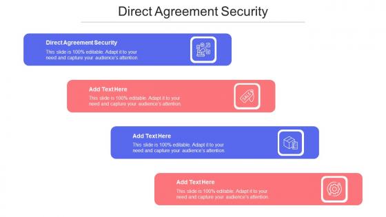 Direct Agreement Security Ppt Powerpoint Presentation Slides Deck Cpb