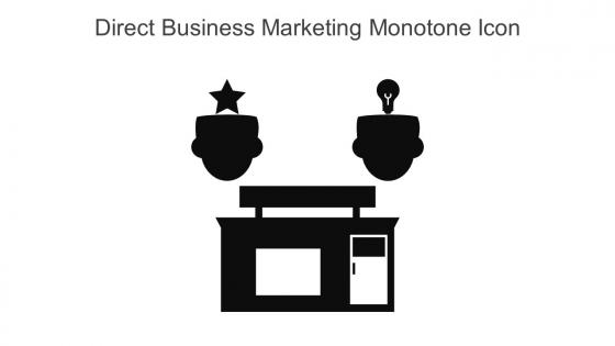 Direct Business Marketing Monotone Icon In Powerpoint Pptx Png And Editable Eps Format