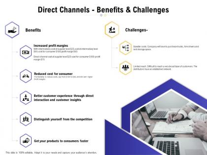Direct channels benefits and challenges ppt powerpoint presentation themes