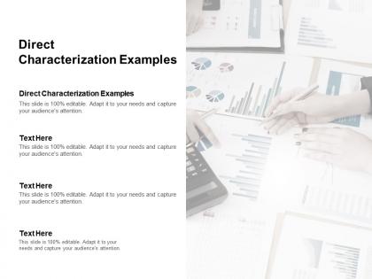 Direct characterization examples ppt powerpoint presentation pictures tips cpb