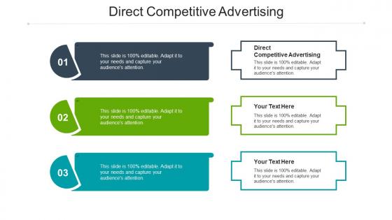 Direct competitive advertising ppt powerpoint presentation ideas guidelines cpb