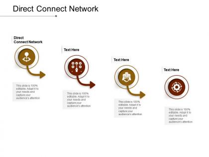 Direct connect network ppt powerpoint presentation model slide portrait cpb