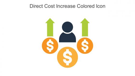Direct Cost Increase Colored Icon In Powerpoint Pptx Png And Editable Eps Format