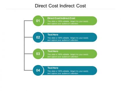 Direct cost indirect cost ppt powerpoint presentation icon show cpb