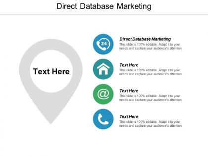 Direct database marketing ppt powerpoint presentation ideas graphics cpb