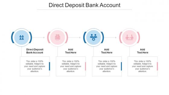 Direct Deposit Bank Account Ppt Powerpoint Presentation Styles Objects Cpb
