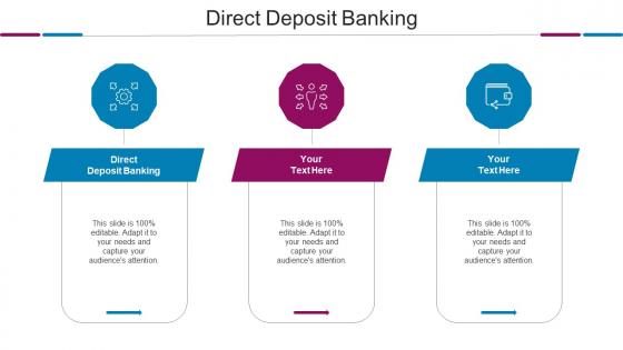 Direct Deposit Banking Ppt Powerpoint Presentation Ideas Tips Cpb