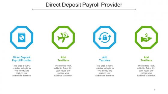 Direct Deposit Payroll Provider Ppt Powerpoint Presentation Pictures Layout Cpb