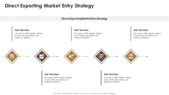 Direct Exporting Market Entry Strategy In Powerpoint And Google Slides Cpb